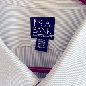 Jos A Banks, Blue pinstripe, men’s dress shirt